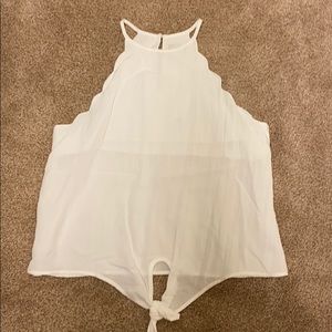 White Francescas tank